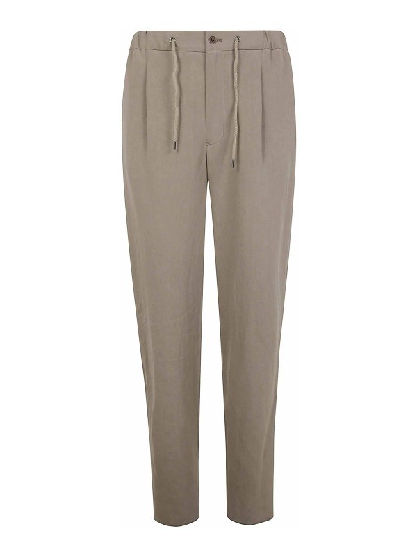 GIORGIO ARMANI: カジュアルトラウザー - カジュアルパンツ - ヌードカラー