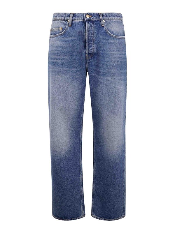 GOLDEN GOOSE: Jeans Rectos - Vaqueros Rectos - Azul