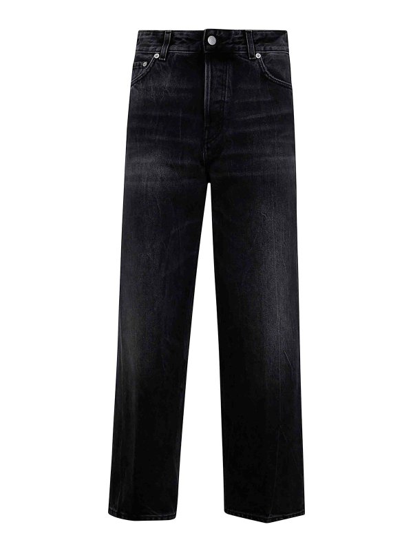 HAIKURE: ストレートジーンズ - ストレートジーンズ - 黒