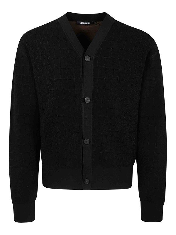 JACQUEMUS: Cardigans - Cardigan - Schwarz