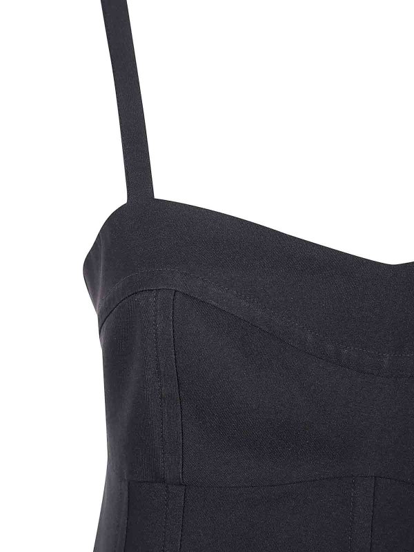 The Best Shops JIL SANDER: Robe longueur genou - Robe Au Genou - Noir