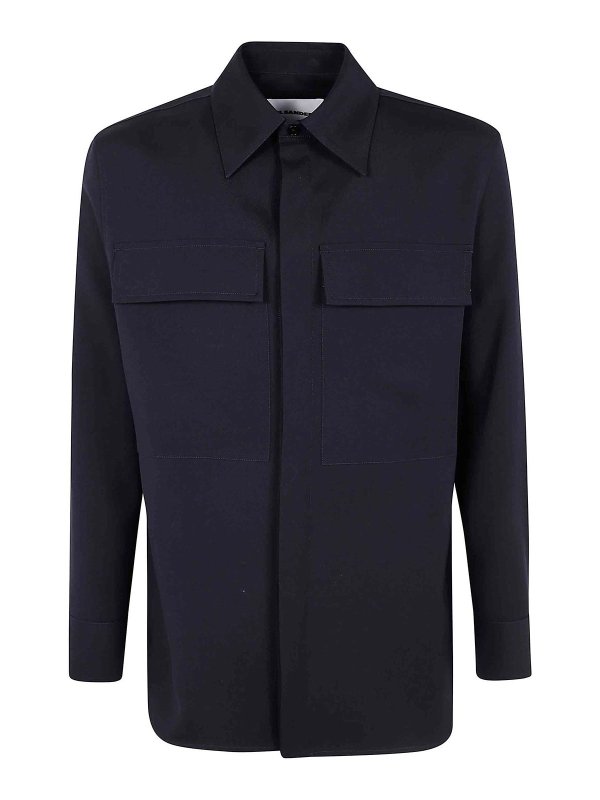 JIL SANDER: Hemden - Hemd - Blau