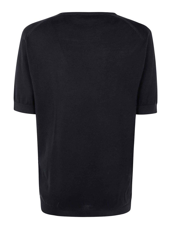 JOHN SMEDLEY: T-shirts online - T-Shirt - Noir