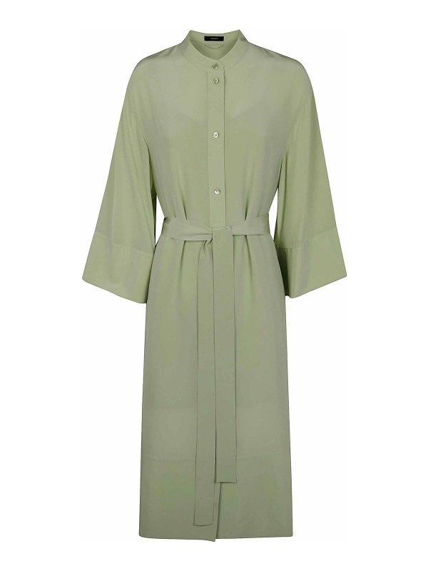 Joseph: knee length dresses - Darius Dress Crepe De Soie