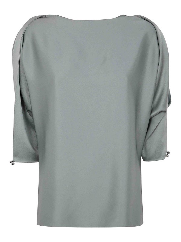 LANVIN: Tops und Tank Tops - Top - Grün