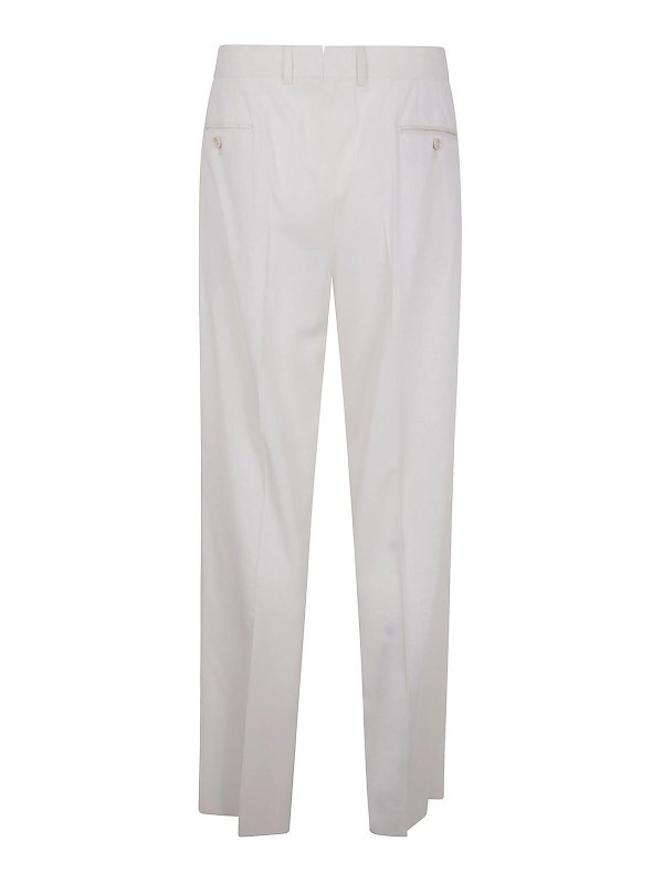 LARDINI: Pantalons casual online - Pantalons Décontractés - Blanc