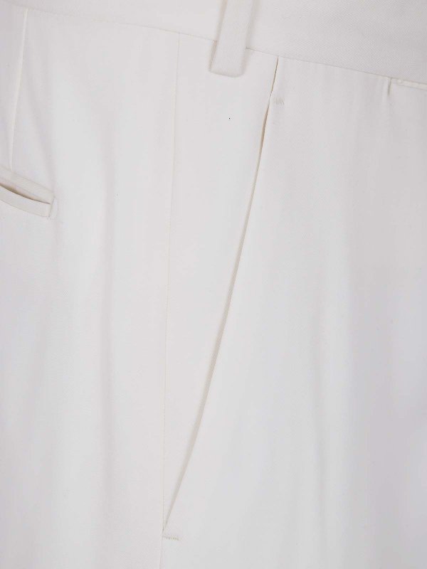 The Best Shops LARDINI: Pantalons casual - Pantalons Décontractés - Blanc