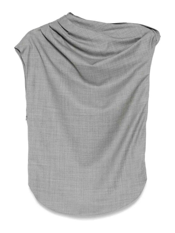 LOULOU STUDIO: ブラウス online - ブラウス - グレー