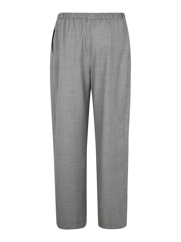 LOULOU STUDIO: pantaloni sport online - Pantaloni di cintura elastica della baia