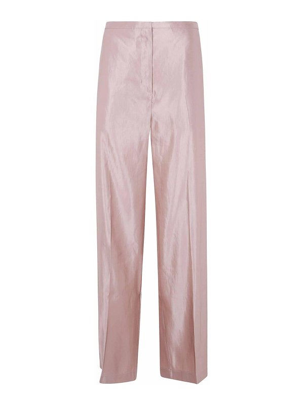 LOULOU STUDIO: テーラードトラウザー - テーラードパンツ - ピンク
