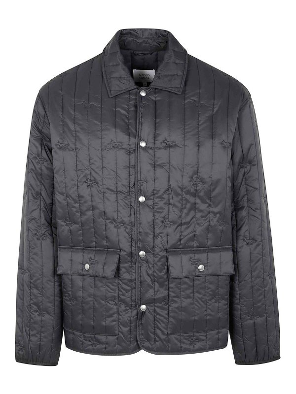MAISON KITSUNÉ: knee length coats - Quilted Blouson
