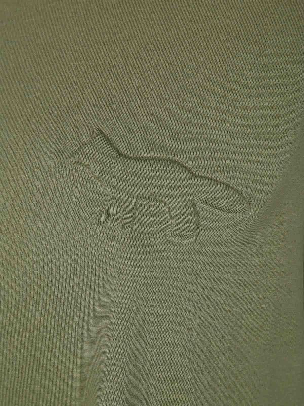 The Best Shops MAISON KITSUNÉ: T-shirts - T-Shirt - Vert