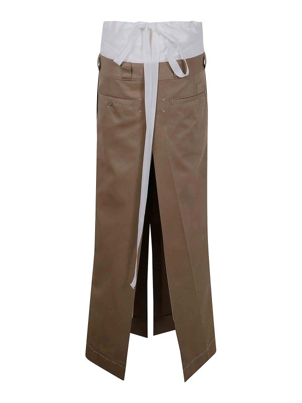 Maison Margiela: Lange Röcke online - Langer Rock - Braun