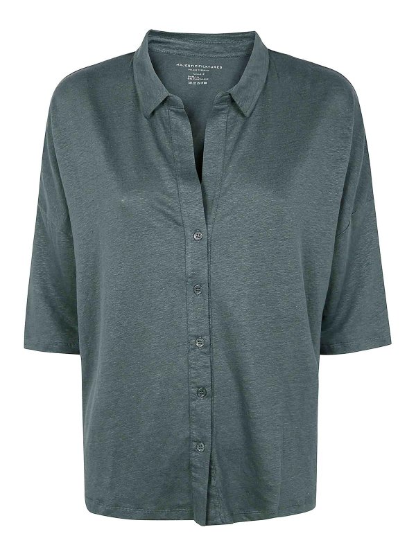 Majestic Filatures: シャツ - シャツ - 緑