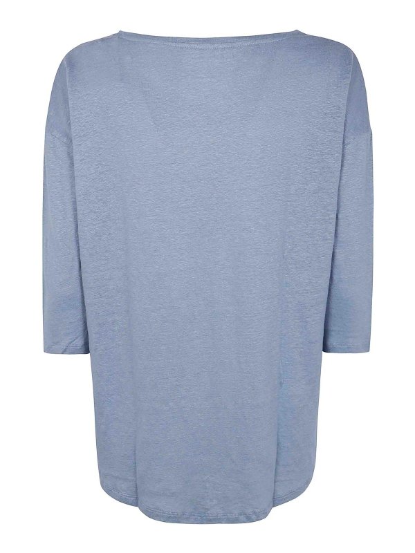 Majestic Filatures: boat necks online - Linen pullover