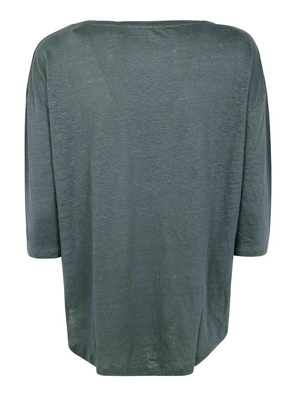 Majestic Filatures: Vネック online - Vネック - 緑