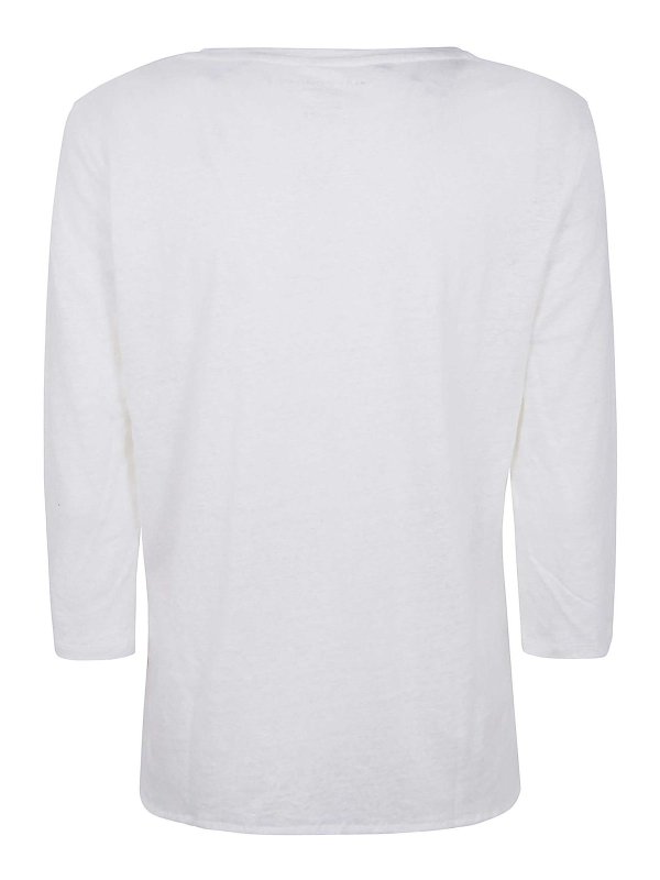 Majestic Filatures: Col en V online - Pull À Col V - Blanc