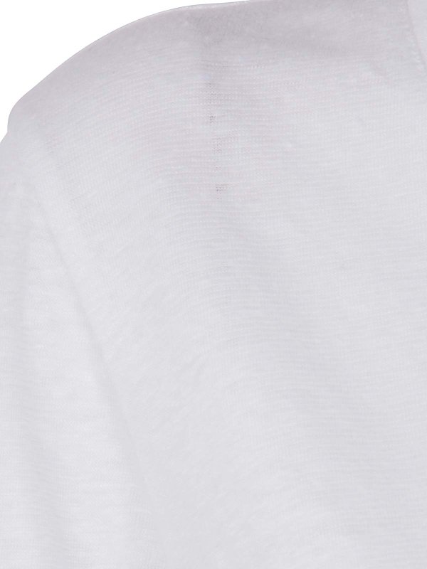 The Best Shops Majestic Filatures: Col en V - Pull À Col V - Blanc