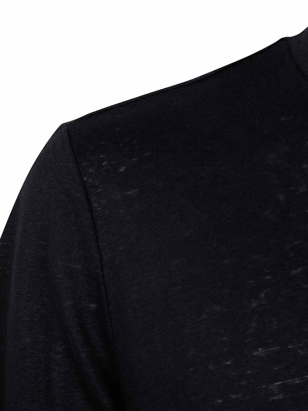 The Best Shops Majestic Filatures: crew necks - Short Sleeves Round Neck Sweater