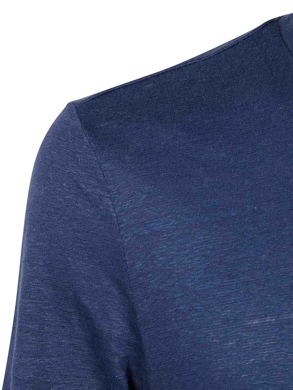 The Best Shops Majestic Filatures: クルーネック - クルーネック - ブルー