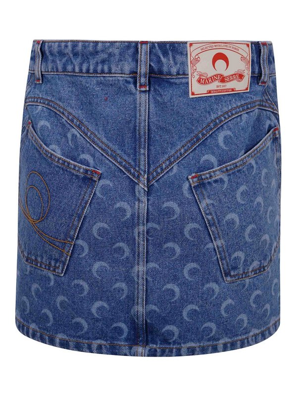 MARINE SERRE: ミニスカート online - ミニスカート - ブルー