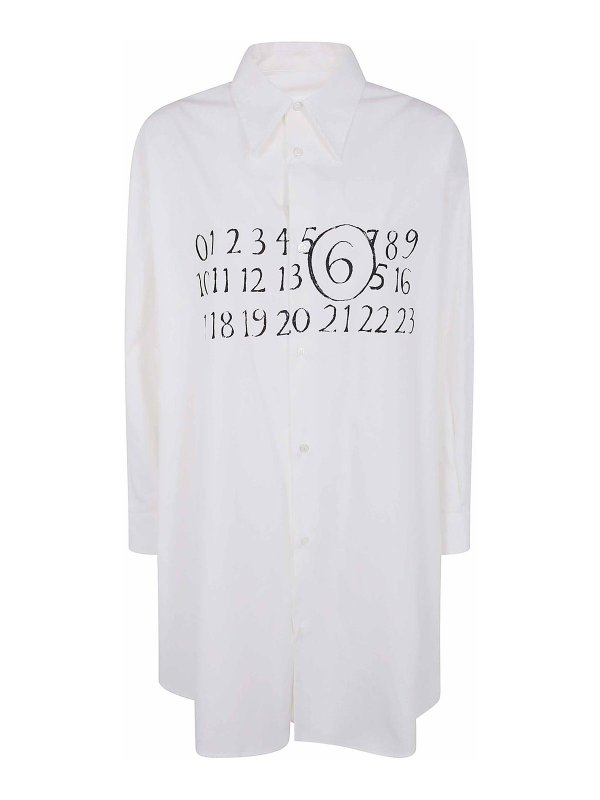 MM6 MAISON MARGIELA: ニーレングスドレス - 膝丈ドレス - 白