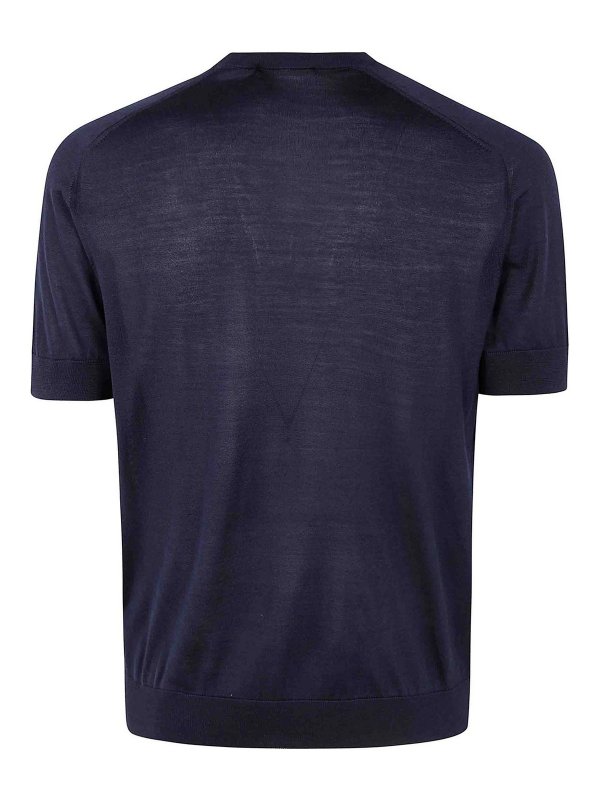 MOORER: crew necks online - Norris Short Sleeves Sweater