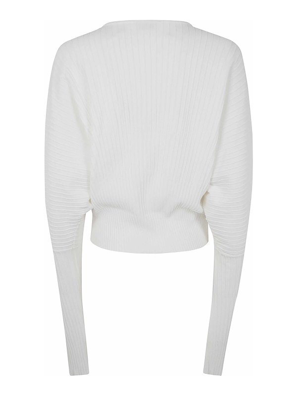 MRZ: Strickpullover mit Rundhalsausschnitt online - Rundhalspullover - Weiß