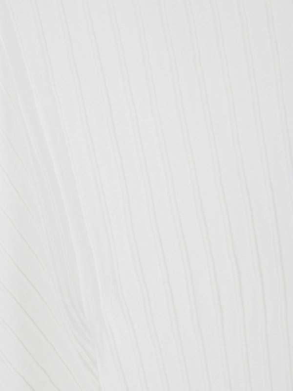 The Best Shops MRZ: Strickpullover mit Rundhalsausschnitt - Rundhalspullover - Weiß