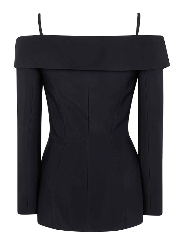 MUGLER: Tops y camisetas sin mangas online - Top - Negro