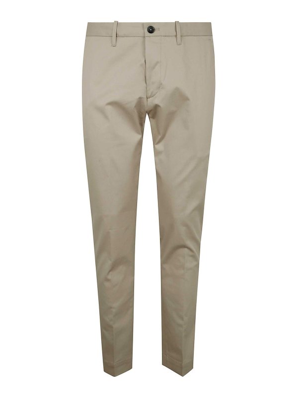 NINE IN THE MORNING: casual trousers - Easy Chino Slim Man Trousers
