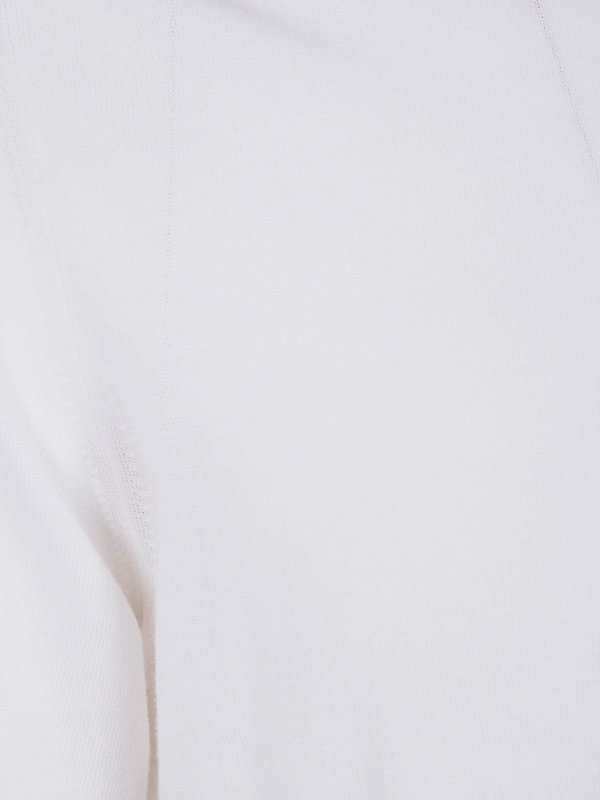 The Best Shops NUUR: Strickpullover mit Rundhalsausschnitt - Rundhalspullover - Weiß