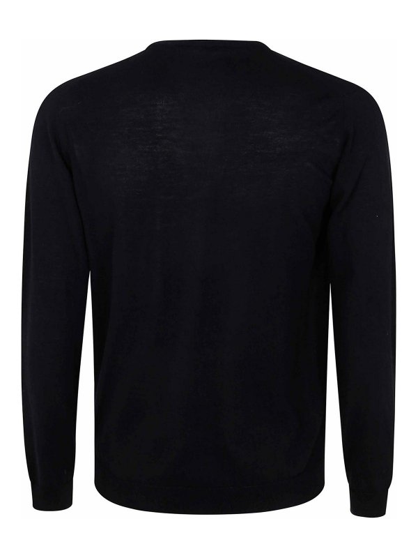 NUUR: Strickpullover mit Rundhalsausschnitt online - Rundhalspullover - Schwarz