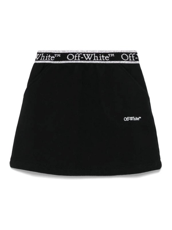 OFF-WHITE: Jupes midi et au genou - Jupe Midi - Noir