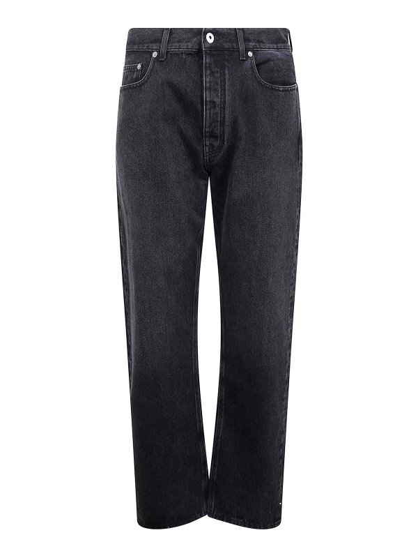 OFF-WHITE: bootcut jeans - Arr Skate Jeans