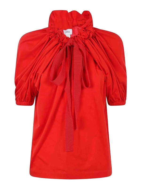 PATOU: トップス＆タンクトップ - トップ/タンクトップ - 赤