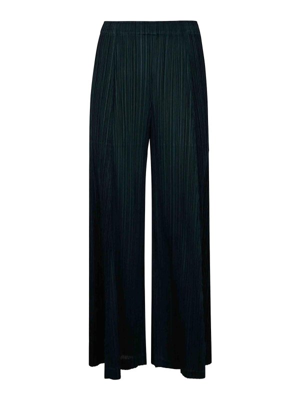 PLEATS PLEASE ISSEY MIYAKE: Pantalons casual - Pantalons Décontractés - Vert