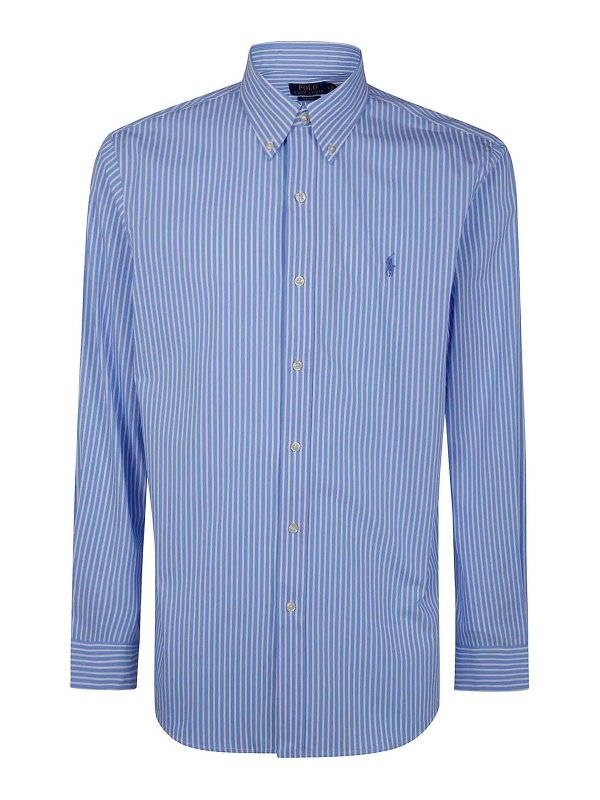 POLO RALPH LAUREN: シャツ - シャツ - ブルー