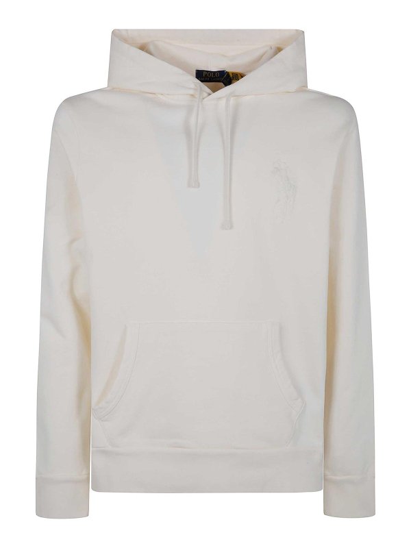 POLO RALPH LAUREN: Sudaderas y suéteres - Sudadera - Blanco