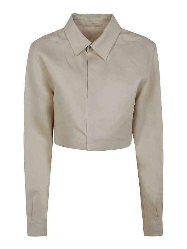 RICK OWENS: シャツ - シャツ - グレー