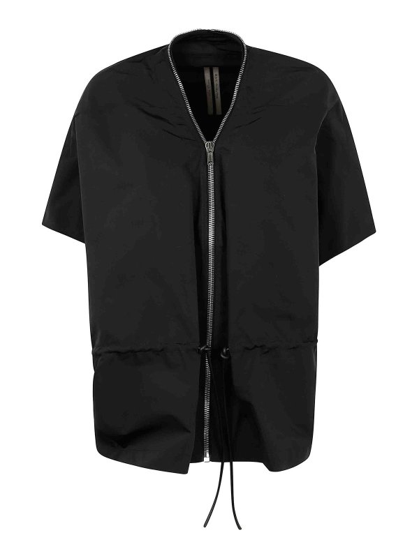 RICK OWENS: Chaquetas de cuero - Chaqueta De Cuero - Negro