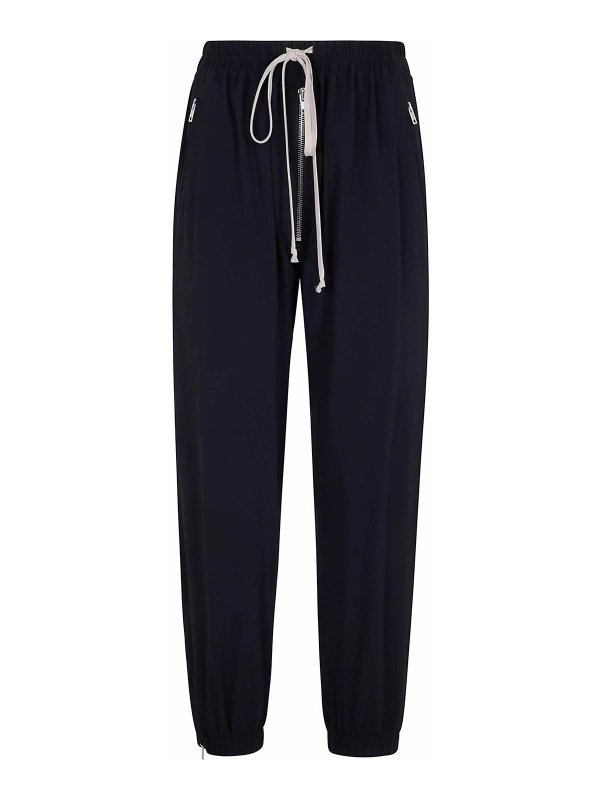 RICK OWENS: スウェットパンツ - トラックスーツ ボトムス - 黒