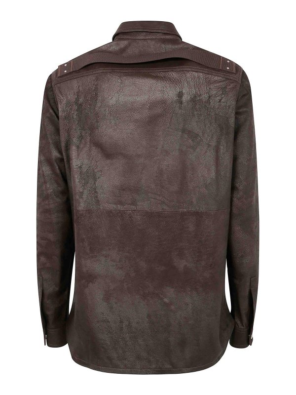 RICK OWENS: レザージャケット online - レザージャケット - 赤