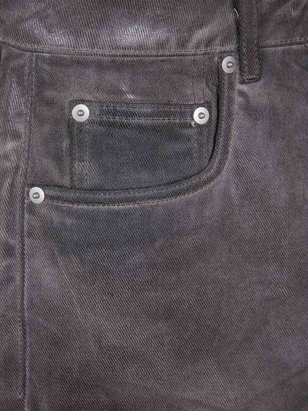 The Best Shops RICK OWENS: Trousers Shorts - Denim Shorts Geth Cutoffs