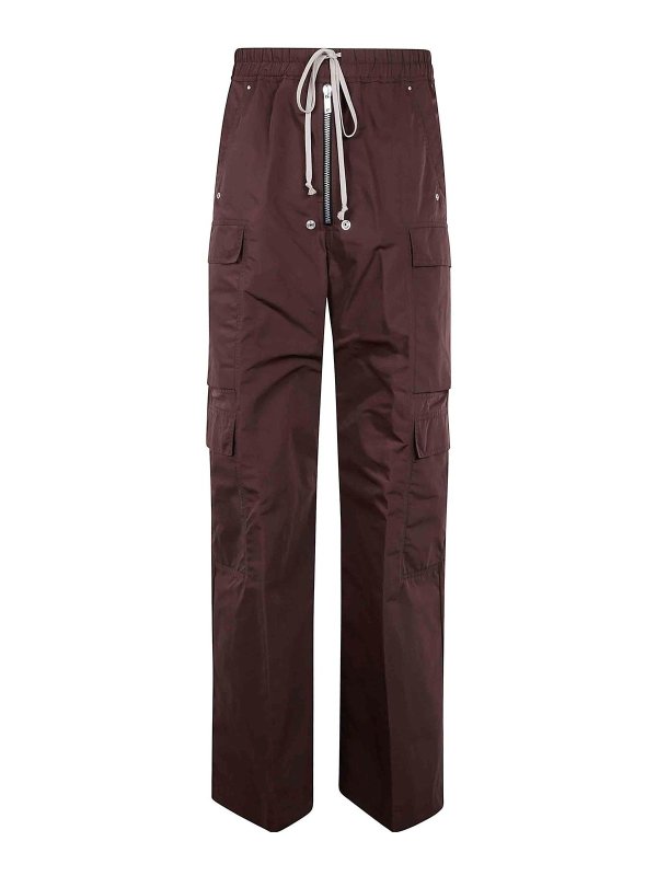 RICK OWENS: カジュアルトラウザー - カジュアルパンツ - 赤