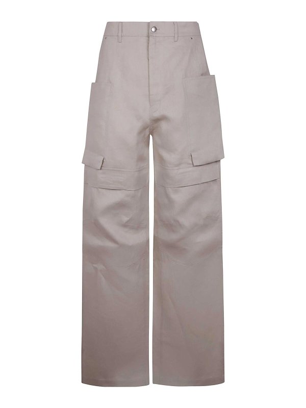 RICK OWENS: カジュアルトラウザー - カジュアルパンツ - グレー