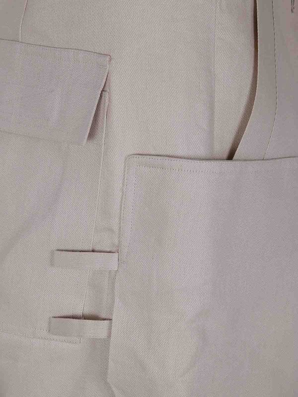 The Best Shops RICK OWENS: カジュアルトラウザー - カジュアルパンツ - グレー