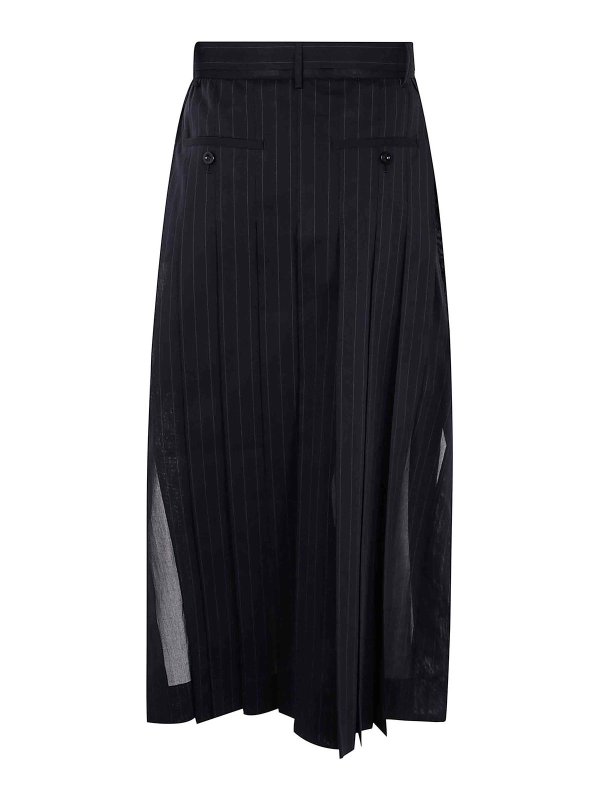 Sacai: Knielange und Midi Röcke online - Midirock - Schwarz