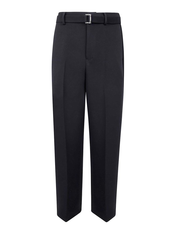 Sacai: pantaloni casual - Pantaloni twill Matelasse