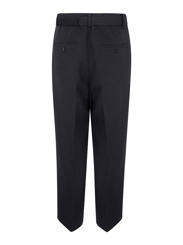 Sacai: pantaloni casual online - Pantaloni twill Matelasse